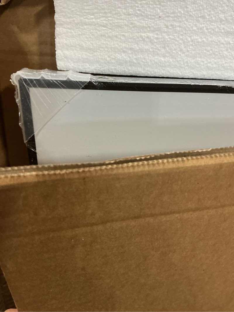 Condition photo showing Good Condition for large whiteboard for wall, 48'' x 36'' big magnetic dry erase white board, hanging black aluminum frame wipe board for home, office, school