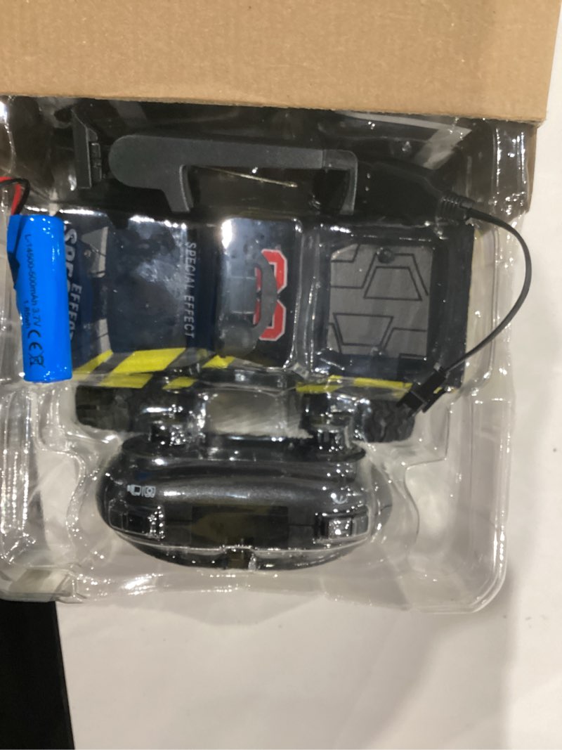 Condition photo showing Good Condition for rc car with fpv camera,monster trucks,1:28 remote control car toys with led lights,2.4ghz,real-time image transmission,2 rechargeable batteries,black/yellow