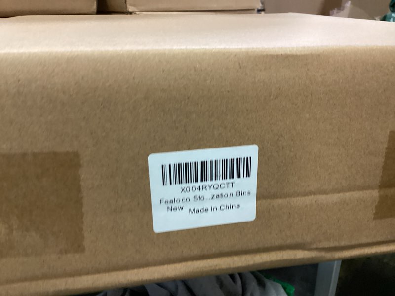 Condition photo showing New/Like New for Storage Box, Folding Storage Bin with Baseplate Lid, 33Qt Large Capacity Toy Organizer for Duplo Bricks, Foldable Design with Handles for Organizing & Storage