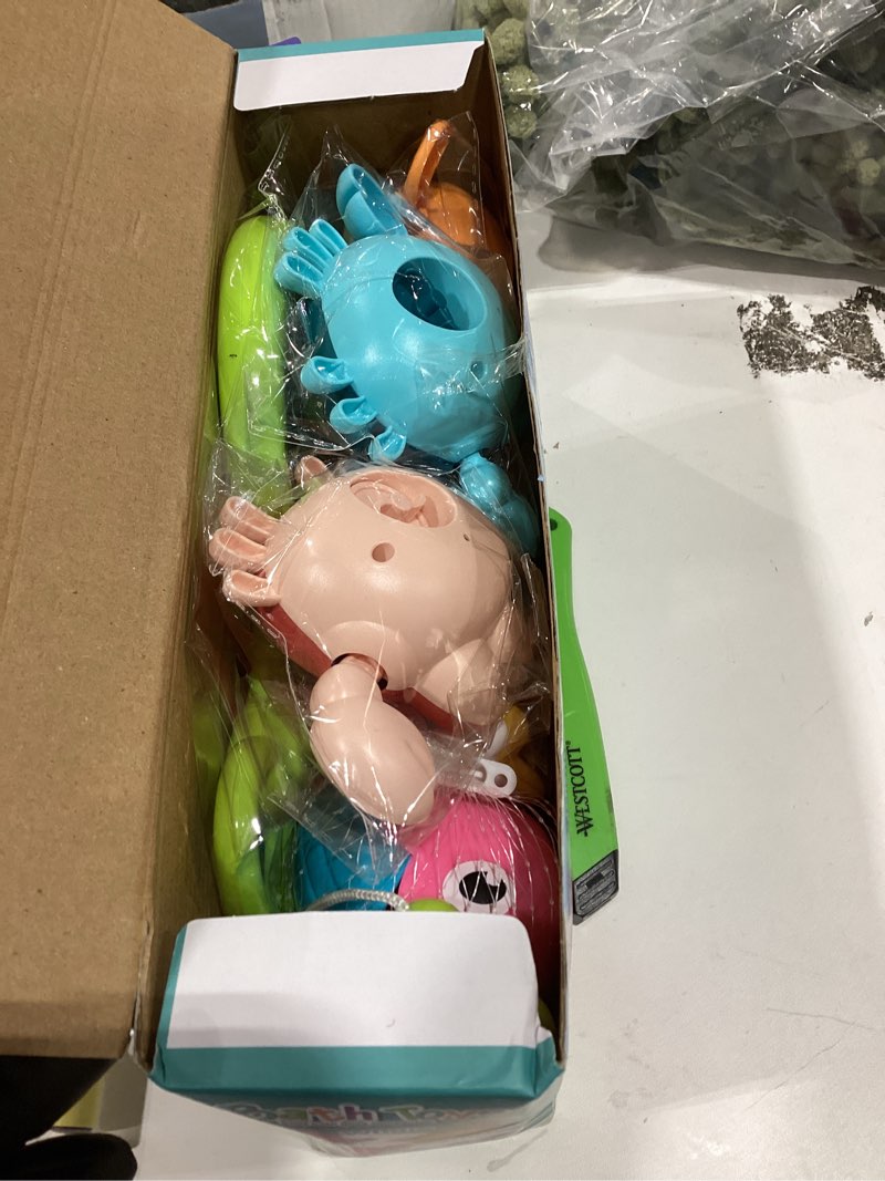 Condition photo showing As Is for Dwi Dowellin Bath Toy for Toddlers ,Bathtub Toy with Floating Mold Free Swimming Toys and Stacking Cups,Magnetic Fishing Game for Toddles and Babies