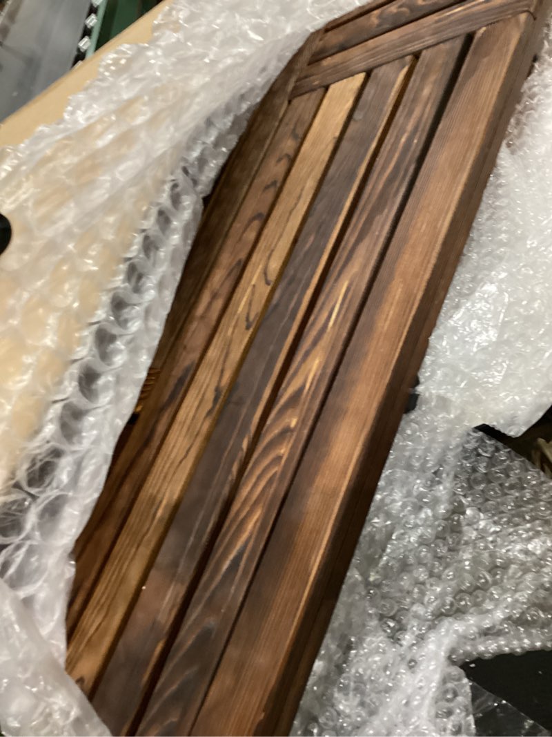 Condition photo showing Good Condition for nuanchu non-slip wood sauna mat, 32 x 20 inch extra large wooden shower bath mat for sauna room bathroom sturdy platform for luxury spa home indoor outdoor