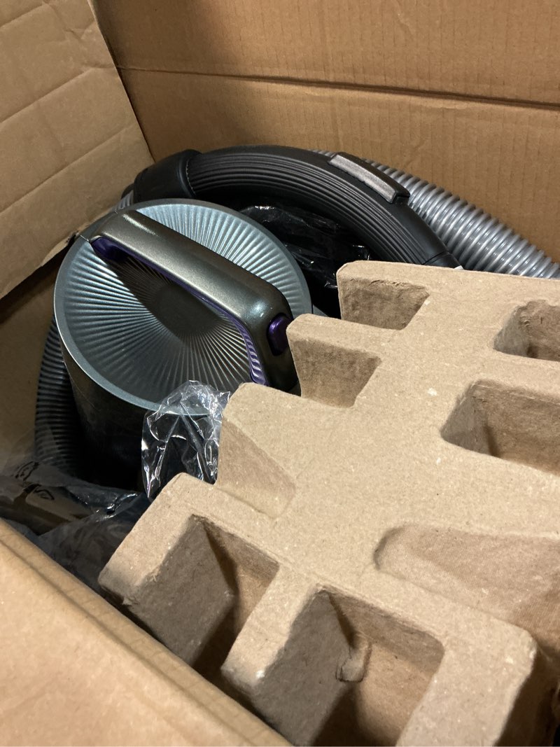 Condition photo showing Good Condition for aspiron 1700w canister vacuum cleaner, 45kpa bagless vacuum cleaner, multi-cyclonic filtration, 2 anti-allergen hepa filters, 3.5qt dust cup, 4 tools, corded vacuum for hard floor, pet hair, purple
