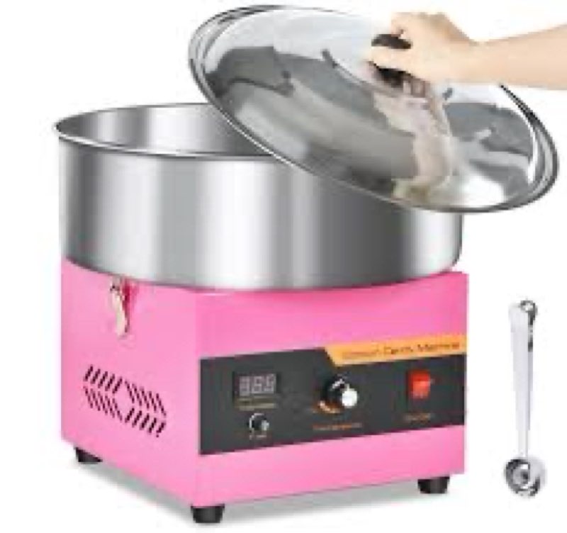 Cotton Candy Machine Commercial, 1000W Professional Cotton Candy Machine, Cotton Candy Maker with St