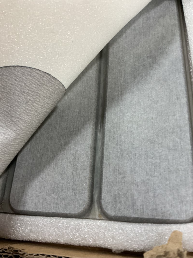 Condition photo showing Good Condition for large stone dish drying mat for kitchen counter, 24"(l)×16"(w) collapsible quick drying dish mats, ultra absorbent diatomaceous earth mats for bottles, match any countertop gray 24" x 16"