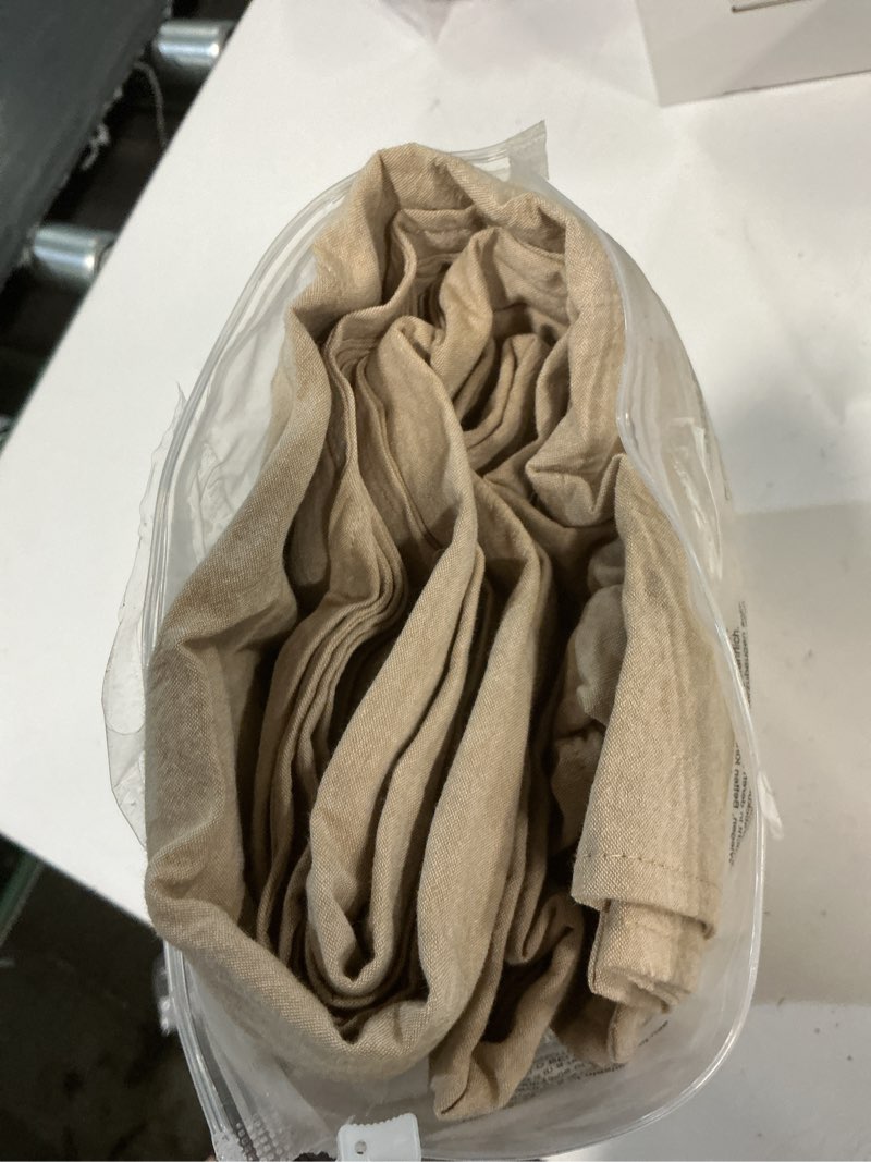 Condition photo showing Good Condition for f.y.dreams 100% washed cotton duvet cover for weighted blanket 60x80 inches with 16 ties, zipper on long side/khaki/just duvet cover 100% washed cotton khaki 60"x80" duvet cover