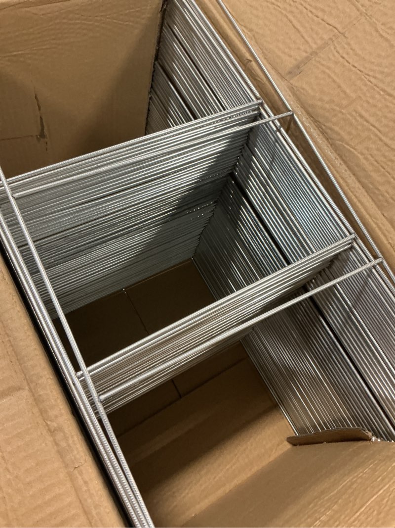 Condition photo showing Good Condition for Therwen 100 Pcs Yard Sign Stakes 20'' x 10'' Metal H Heavy Duty Frame Wire Stakes Galvanized Lawn Sign for 4mm 5mm Corrugated Advertising Board Yard Garage Holder Christmas Decor