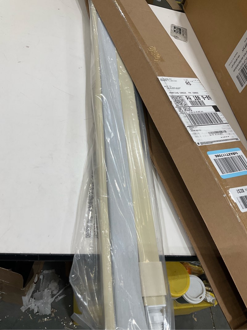 Condition photo showing Good Condition for LazBlinds Cordless Cellular Shades, No Tools No Drill Blackout Honeycomb Shades Pleated Blinds for Windows, 36'' W x 48'' H, Soft Cream Blackout-soft Cream 36'' W x 48'' H