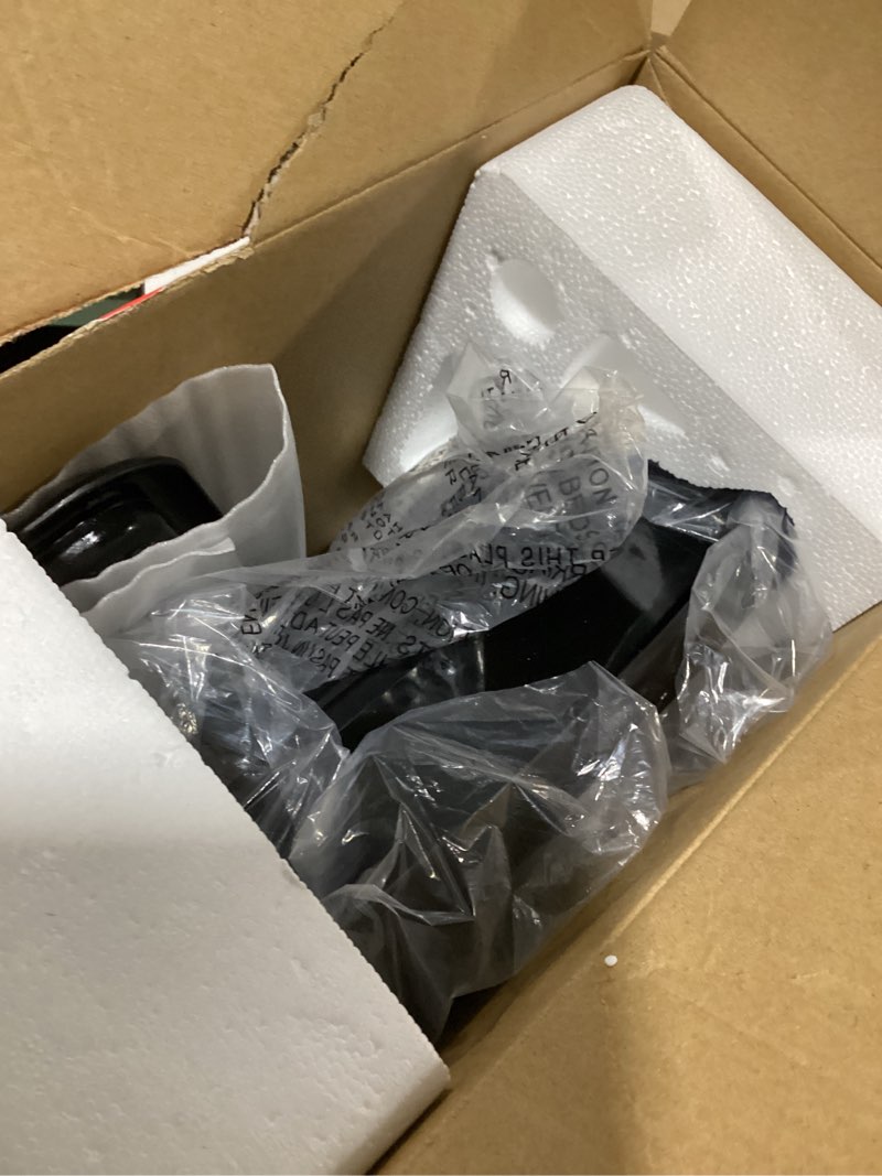 Condition photo showing New/Like New for George Foreman 4-Serving Removable Plate Electric Grill and Panini Press, George Tough Non-Stick Coating, Drip Tray Catches Grease, Black