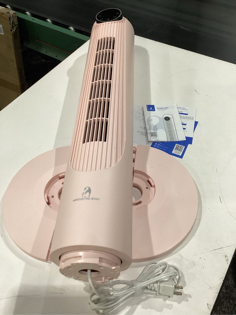 Condition photo showing Good Condition for antarctic star t36 tower fan-36 inch, bladeless oscillating fan with remote, 6 speeds & 4 modes, led display, 9h timer, quiet floor standing fan for bedroom living room office, pink pink 36 inch