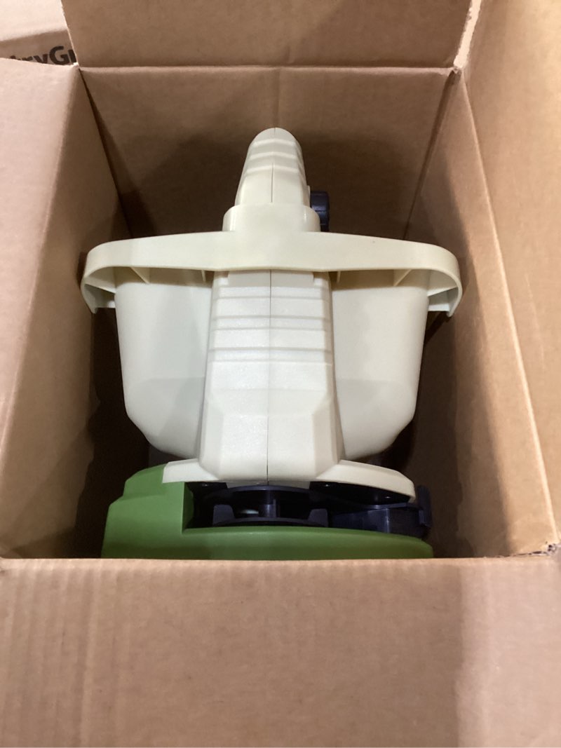 Condition photo showing New/Like New for hand grass seed spreader for lawns, fertilizer broadcast speader handheld, compatible for makita 18v/21v li-ion battery, 3.3 l capacity, 8-level no battery yellow