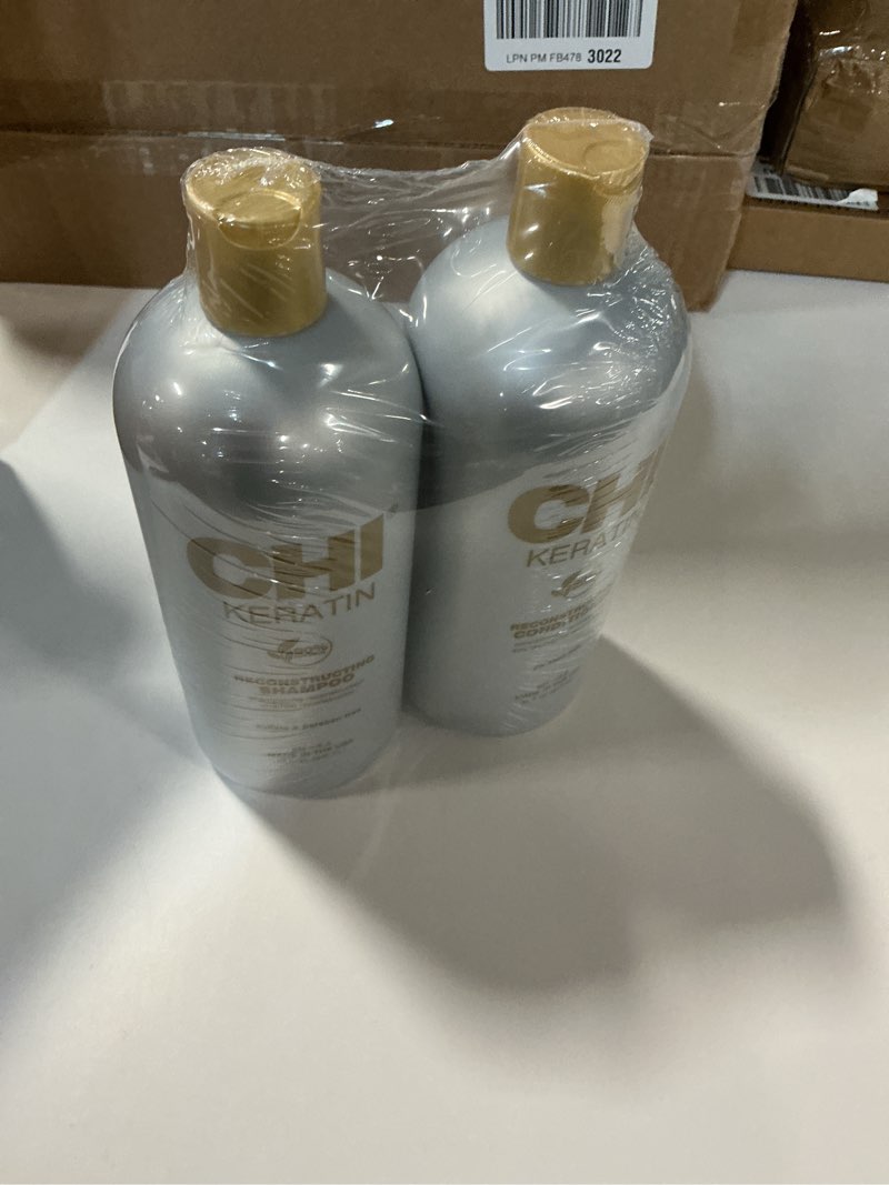 Condition photo showing New/Like New for CHI Moisturize It Duo Keratin Shampoo & Conditioner Set, Hydrating Formula Restores & Strengthens Hair, Sulfate & Paraben-Free, 2 Bottles, 32 Oz