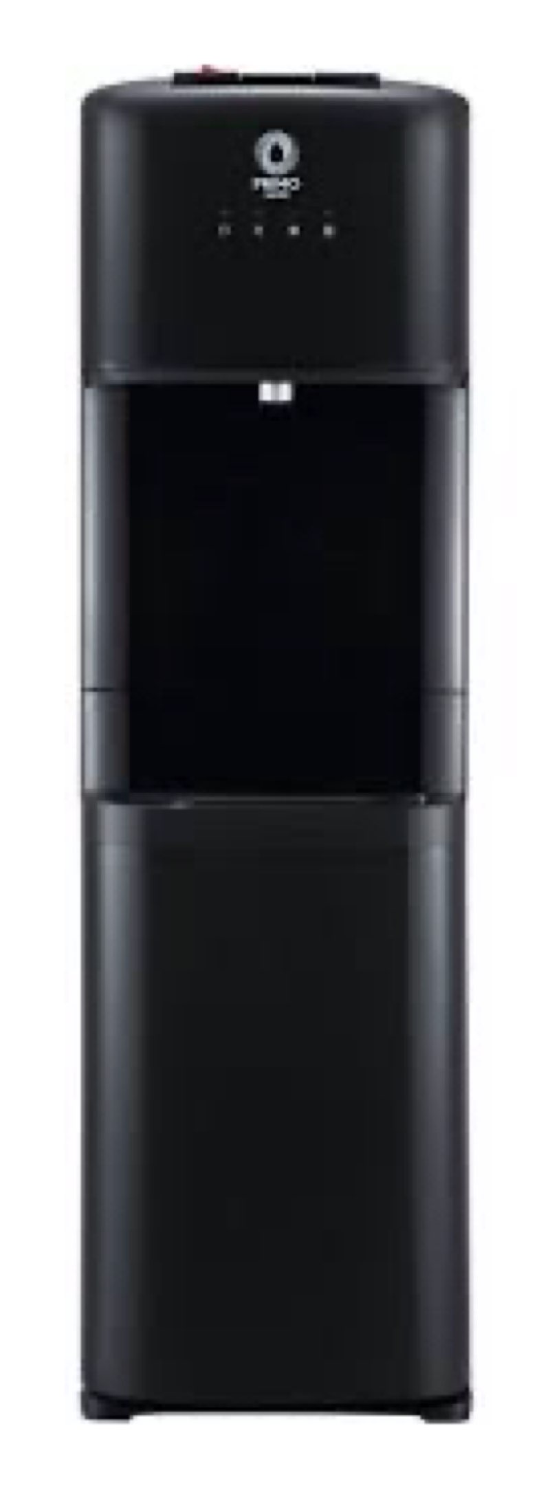 primo water® black bottom load classic hot and cold 2 temp water dispenser with high dispensing area