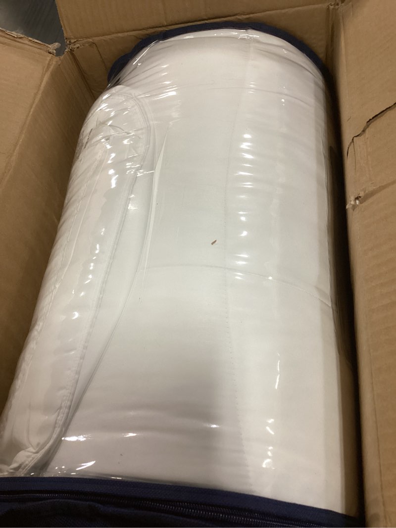Condition photo showing Good Condition for serta down illusion soft hypoallergenic medium/firm bed pillows for side, stomach or back sleepers (2 pack), king, white white king medium/firm