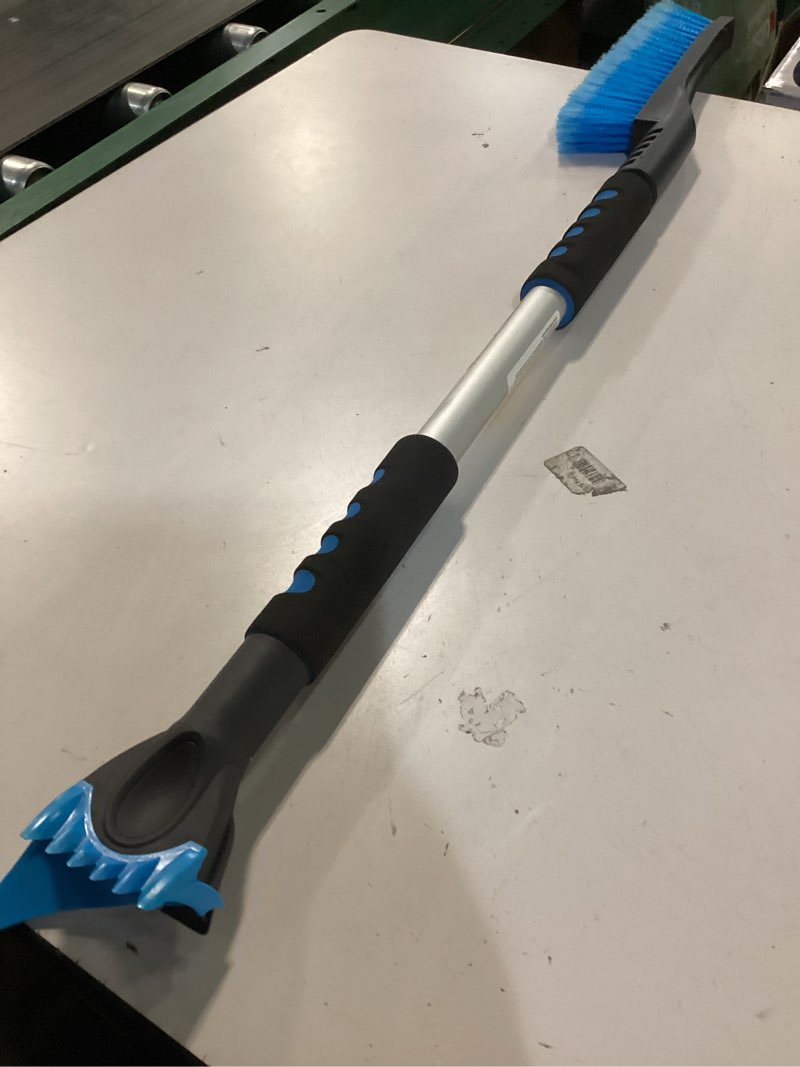 Condition photo showing As Is for Snow MOOver 34-in L Plastic Ice Scraper