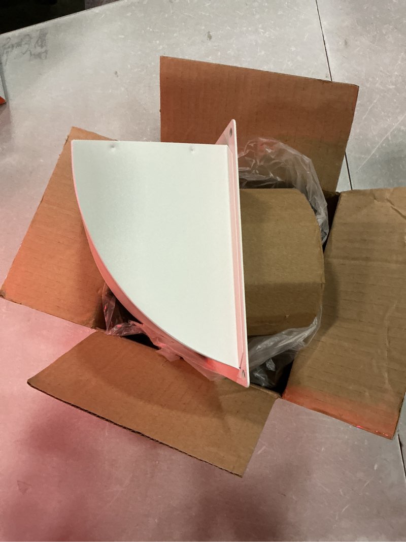 Condition photo showing New/Like New for 4 inch dryer vent cover outside, hg power metal exterior vent cover with removable screen & cushioned non-return flap, air wall vent for house, range hood, ac, opening diameter: 3.81" white 4 in[neck size:3.81in] white