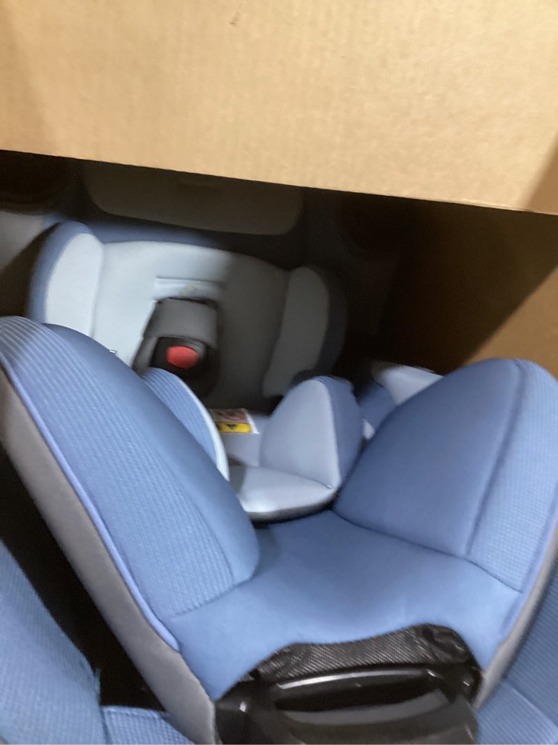 Condition photo showing As Is for safety 1st grow and go all-in-one slim convertible car seat, rear facing, 5-40 lbs, forward facing (30–65 lbs), high back booster seat 40-100 pounds, alaskan blue alaskan blue original