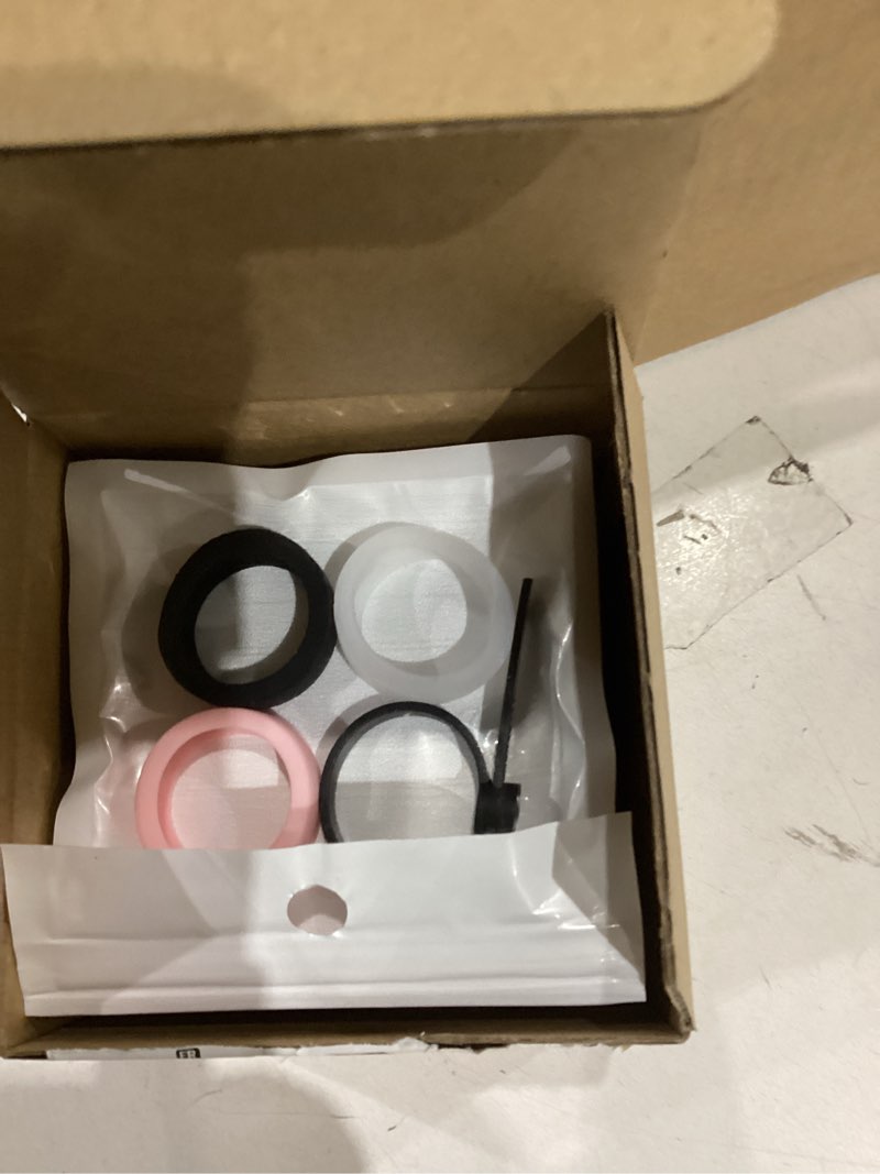 Condition photo showing Good Condition for smart ring for women men, health tracker with heart rate/blood oxygen/blood pressure/sleep monitor/step counting, ip68 waterproof fitness ring, no app fees for iphone & android (black, 14#) black 14#