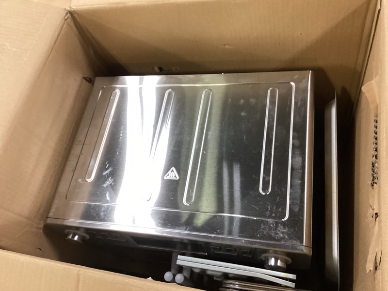 Condition photo showing As Is for Emeril Lagasse Dual Zone 360 Air Fryer Oven Combo with French Door, 25 QT Extra Large, Cook Two Foods in Different Ways, Up to 60% Faster from Frozen to Finish, Pizza Stone Accessory