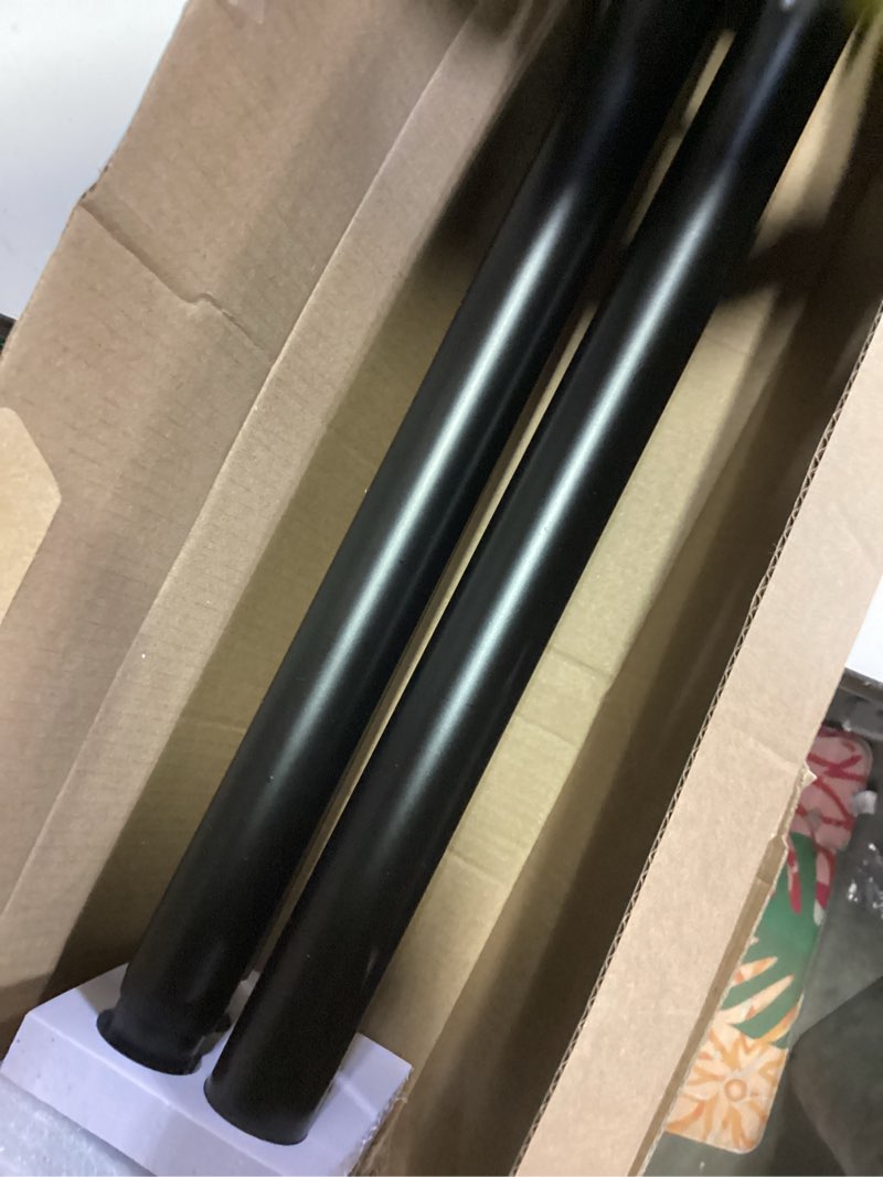 Condition photo showing Good Condition for double curtain rod 72 to 144 inch, hotozon 1 inch heavy duty double curtain rods for windows 60 to 140 inches(5-11.6 ft), telescoping drapery rod with simple end finials, black black 72-144"