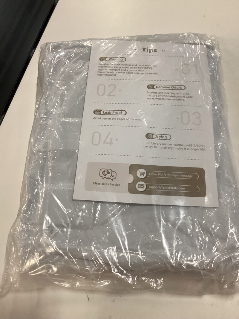 Condition photo showing New/Like New for incontinence bed pads washable for adults: positioning transfer bed pads waterproof for elderly with 8 handles, reusable bed underpads for seniors & bedridden patients, bedwet kids, 34x52 inch 34x52-1 pcs-white
