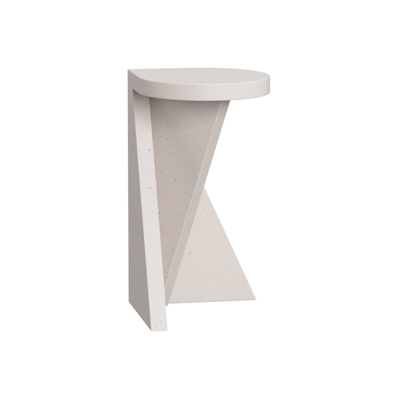 Stratum Solid Wood Pedestal End Table