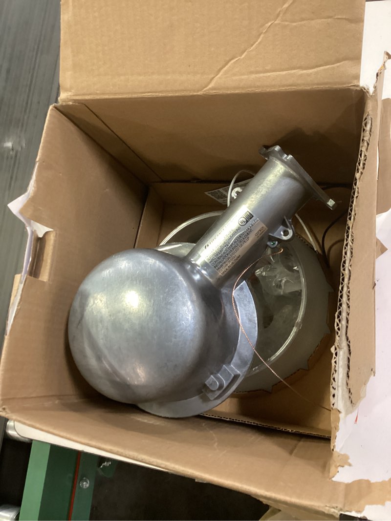 Condition photo showing As Is for oals10 35-watt led silver dusk to dawn area light