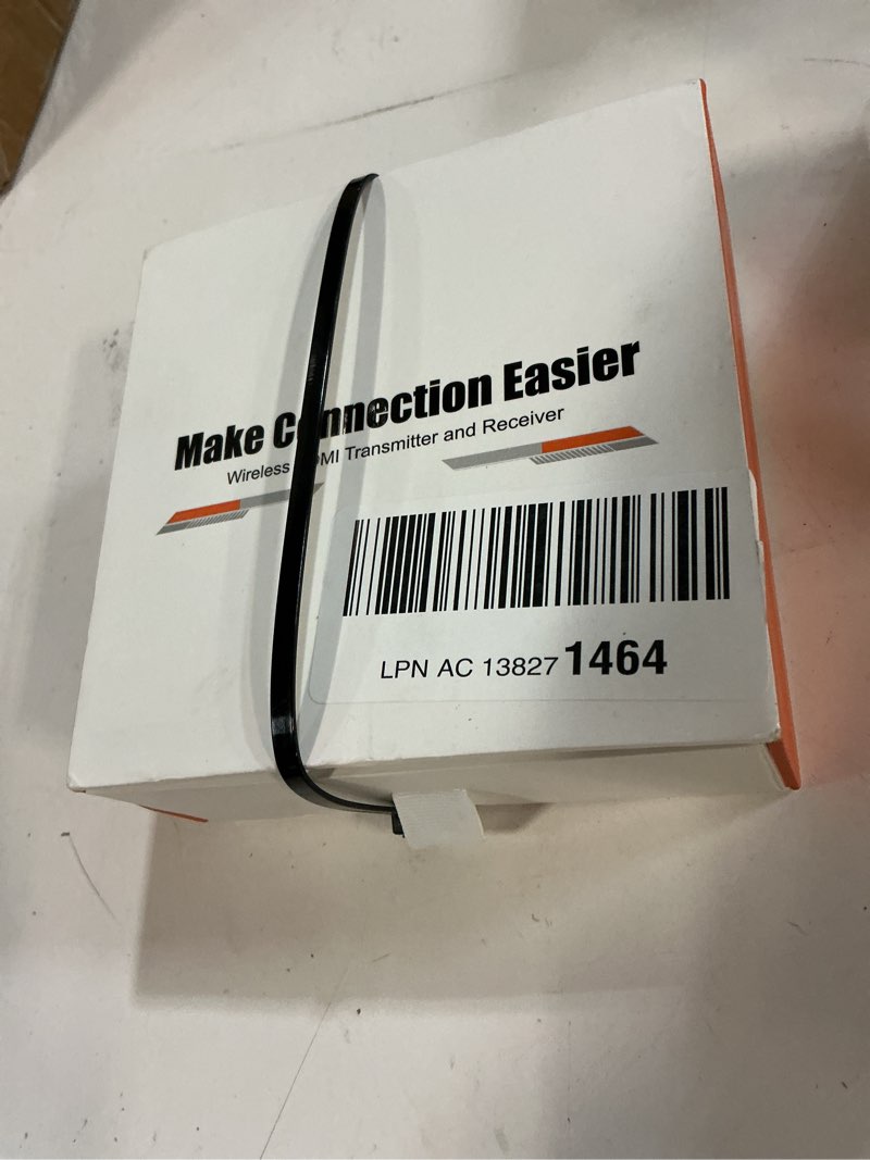 Condition photo showing New/Like New for ttq wireless hdmi transmitter and receiver, wireless hdmi extender, 4k decode 1080p output, metal housing, led display, 100ft range, 2.4g&5g, for pc/camera/hdtv/projector/tv box gray