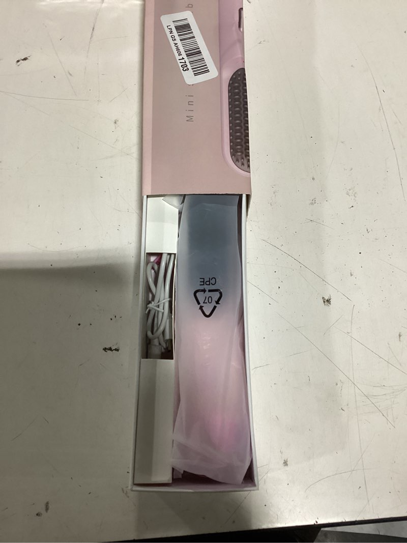 Condition photo showing New/Like New for go brush pro for short hair 2026 hair straightener brush 300m negative ions,portable cordless straightening comb for women,fast heating 4 temps for frizz-free smooth hair travel gift light pink