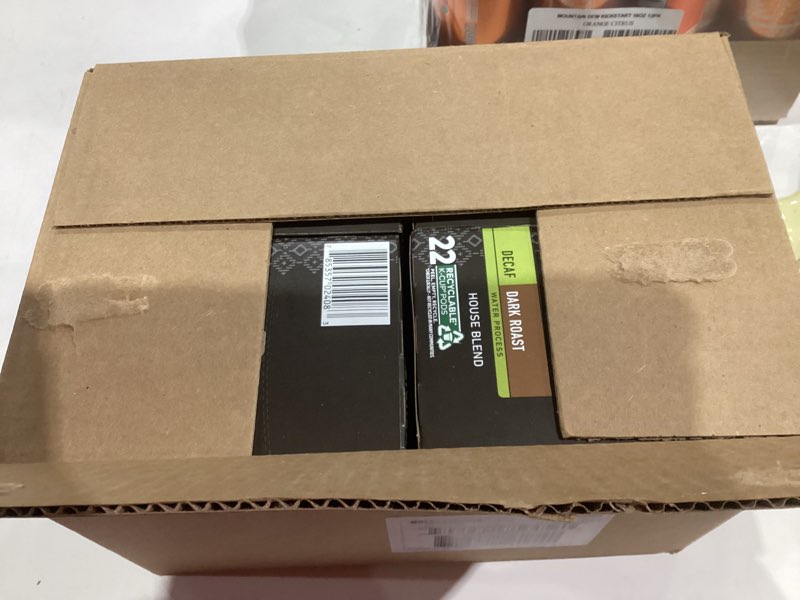 Condition photo showing New/Like New for Peet's Coffee, Dark Roast Decaf Keurig K-Cup Pods - Decaf House Blend 88 Count (4 Boxes of 22 K-Cup Pods) Decaf House Blend 22 Count (Pack of 4)