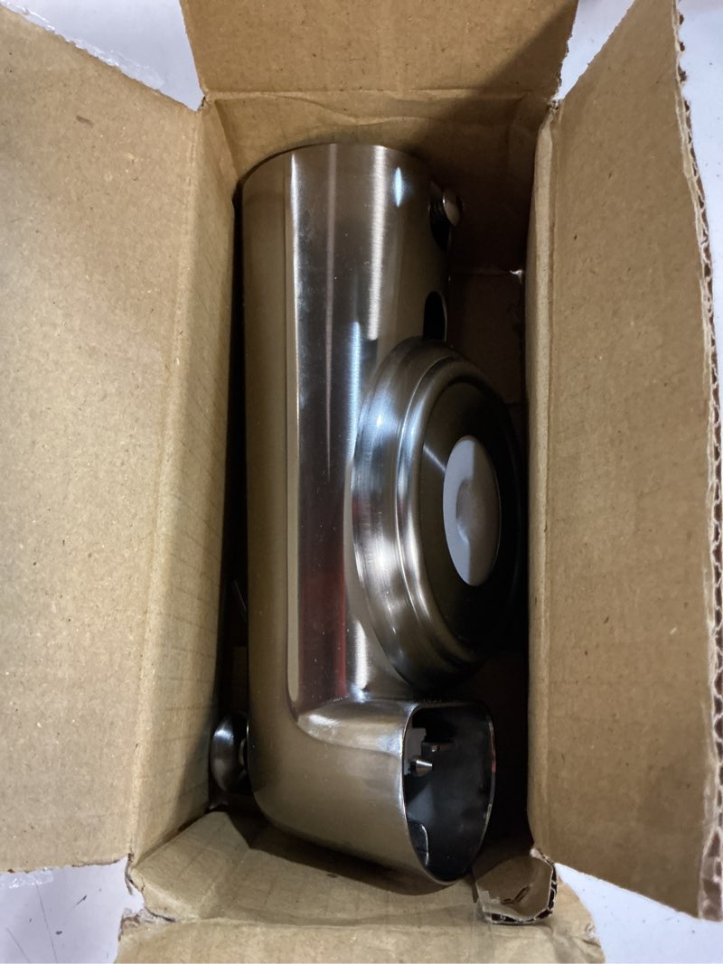 Condition photo showing Good Condition for 7" slip on tub spout with diverter compatible with moen, cover ring, brushed nickel cover ring brushed nickel 1