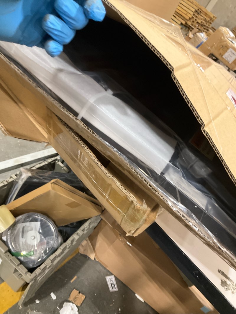 Condition photo showing As Is for keny 36" Extra Tall Baby Gate for Doorways, Fits Openings 29.7" to 46" Wide, Auto Close Pressured Mounted Dog Gate for Stairs, No Drilling Easy Install Pet Gate, Black Black 29.7-46"Wide,36"Tall