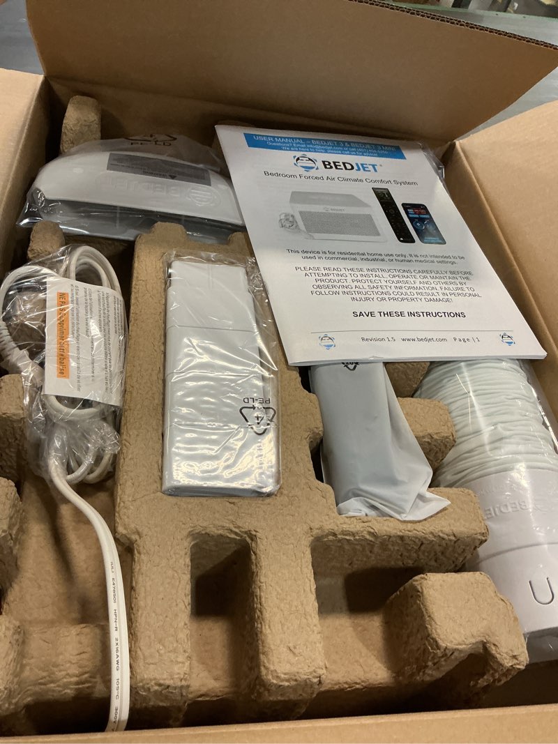 Condition photo showing New/Like New for bedjet 3 climate comfort for beds  cooling fan + heating air (single temp. zone any size bed or mattress)