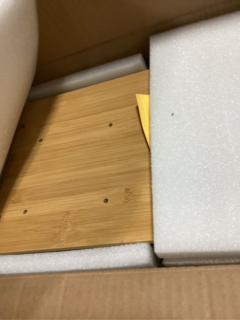 Condition photo showing Good Condition for HOMBYS Bamboo Pull-Down Under Cabinet Knife Storage, Hardwood Kitchen Box Holds 12 Knife Slots + 1 Sharpener Holder, Hidden Kitchen Block for Space Saving