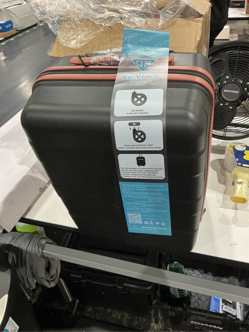 Condition photo showing Good Condition for hardside carry on luggage 22x14x9 airline approved with spinner wheels, lightweight 20-inch carry-on suitcase for men & women, black style1 pure black 20in