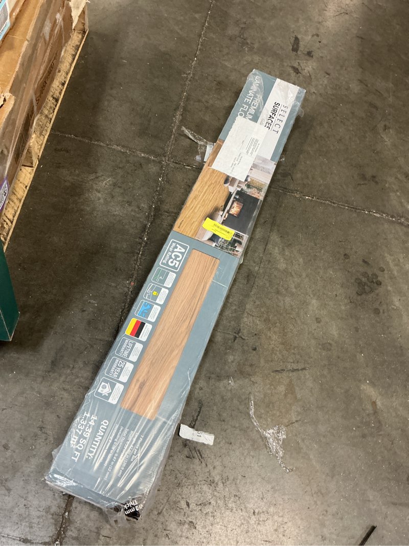 Condition photo showing Good Condition for select surfaces fitzgerald gallery series laminate flooring, 14.39 sq. ft. per box