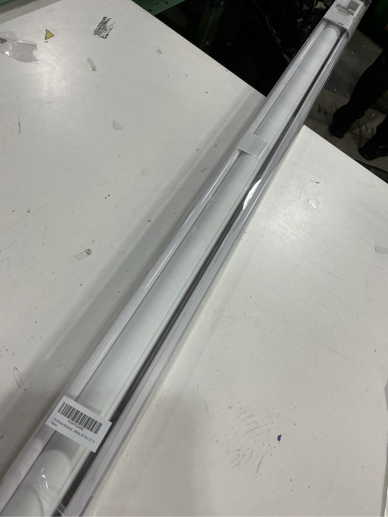 Condition photo showing As Is for ChrisDowa Blackout... White, 55" W × 72"H 