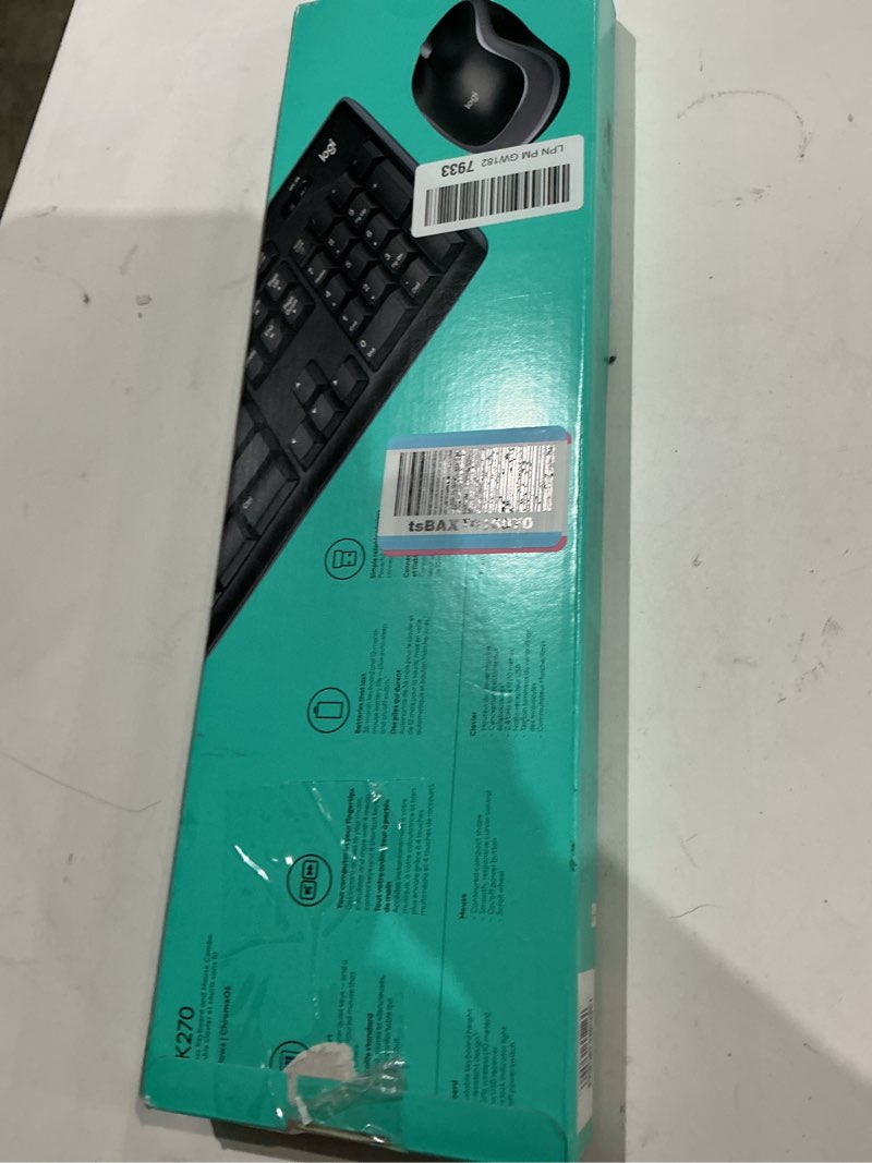 Condition photo showing Good Condition for logitech mk270 wireless keyboard and mouse combo for windows, 2.4 ghz wireless, compact mouse, 8 multimedia and shortcut keys, 2-year battery life, for pc, laptop - black black 1 pack combo