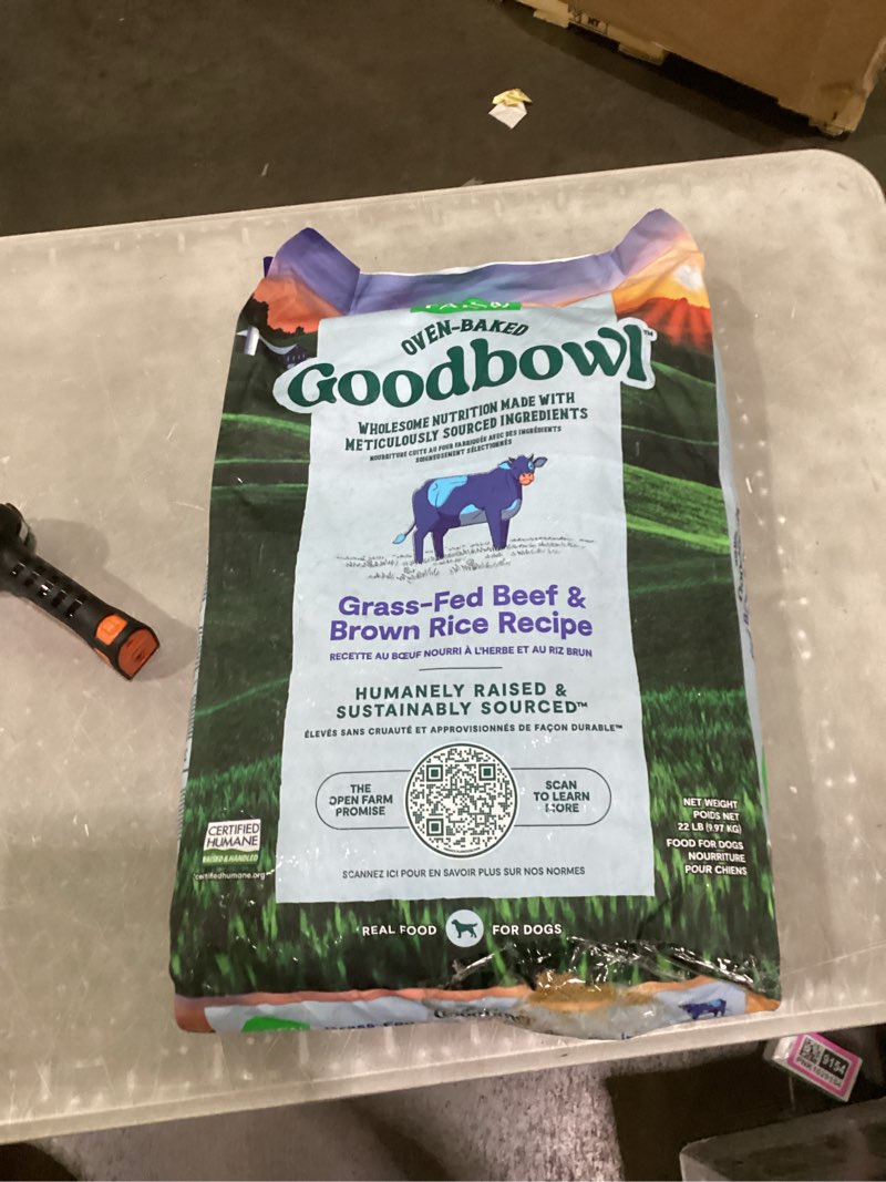 Open Farm Goodbowl, Oven-Baked Small Batch Dry Dog Food - Grass-Fed Beef & Brown Rice Recipe, Includ