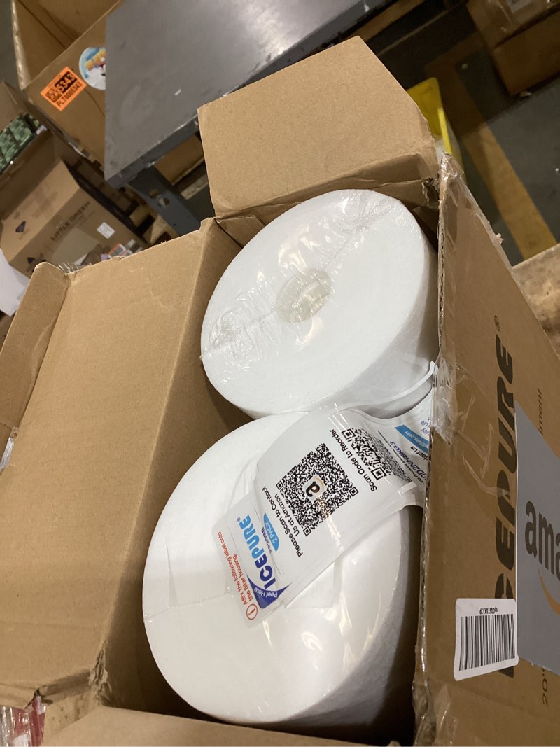 Condition photo showing New/Like New for icepure 5 micron 20" x 4.5" whole house sediment home water filter replacement cartridge, compatible with sp-dd-5005-20bb, fpmb5-20, ap810-2, 155358-43, sdc-45-2005, 2pp20bb1m, p5-20, fp25b, 2 pack pp sediment filter 5 micron-2 count(pack of 1)