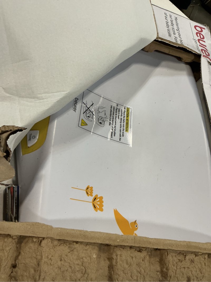 Condition photo showing As Is for Beurer BY80 Digital Baby Scale, Infant Scale for Weighing in Pounds, Ounces, or Kilograms up to 44 lbs, Newborn Baby Scale with Hold Function, Pet Scale for Cats and Dogs