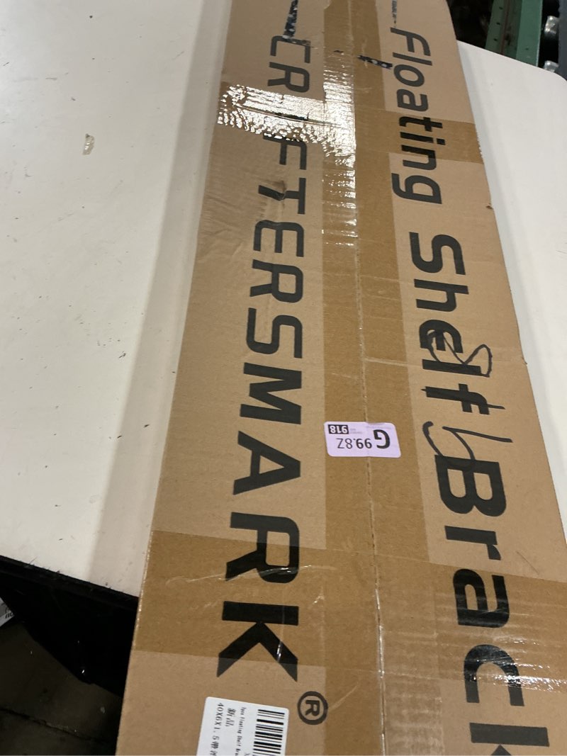 Condition photo showing New/Like New for 2pcs floating shelf hardware heavy duty hidden shelf brackets support,wall mounting invisible floating shelves bracket with jig (40" x 6" x 1.5")