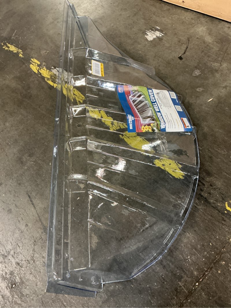 Condition photo showing New/Like New for maccourt 42 in. w x 17 in. d plastic type m window well cover