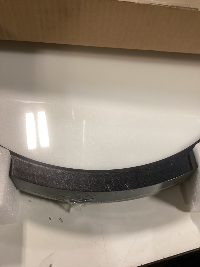 Condition photo showing New/Like New for hykolity 18 Inch LED Round Flat Panel Light, Black, 32W, 3200lm, 3000K/4000K/5000K CCT Selectable, 120°Beam Angle, Dimmable Edge-Lit Flush Mount Ceiling Light Fixture - ETL Listed 18 inch Black