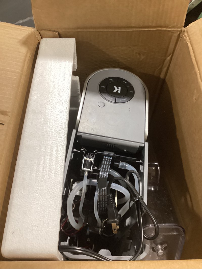 Condition photo showing As Is for keurig k-supreme single serve k-cup pod coffee maker, multistream technology, 4 brew sizes, 66oz dual-position removable reservoir, gray gray coffee maker