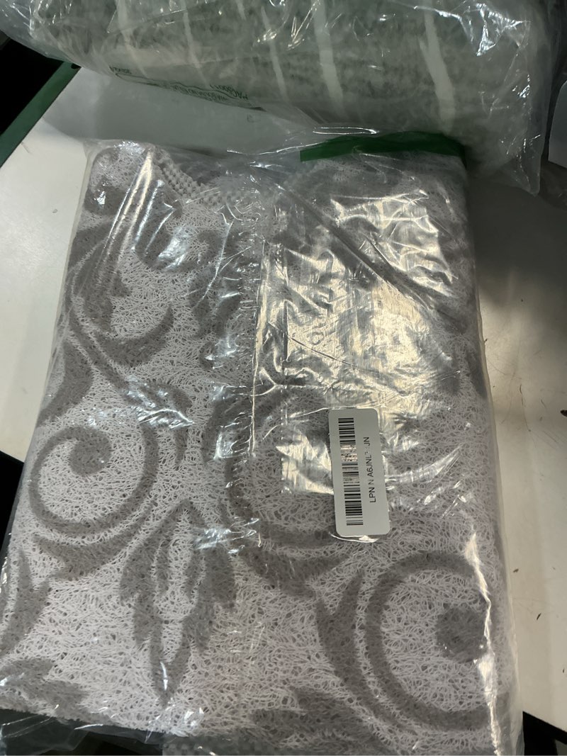 Condition photo showing Good Condition for square shower mat non slip: 27 x 27 inch large shower mats with drain hole in middle - pvc loofah anti slip shower floor matt for inside shower geometric line 27" x 27" (square)
