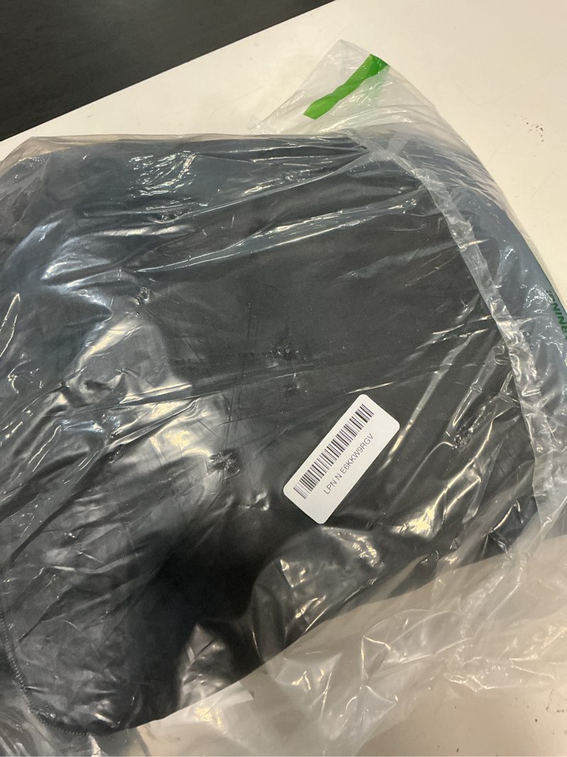 Condition photo showing Good Condition for kipiea patio v-shaped sectional sofa cover, 420d heavy-duty oxford fabric outdoor sectional cover with 6 windproof buckles, anti uv and no tears, no fading (85"/85" l x 33.5" d x 31" h) black 85"x 85"(v-shaped)