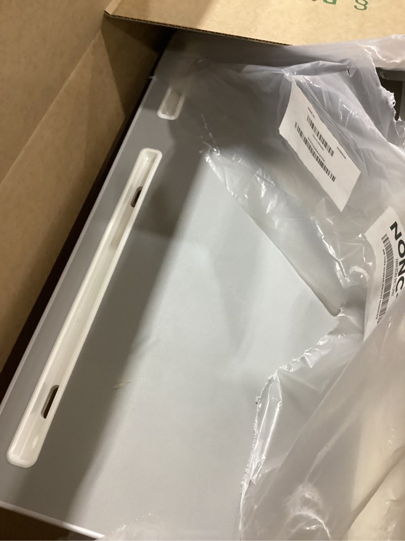 Condition photo showing As Is for Laptop Bed Desk with Adjustable Heights and Angles, Upgraded-Sturdy Foldable Laptop Lap Desk for Bed/Sofa/Couch/Floor, Lap Tablet Desk (NO Drawer, Grey) Gray Large without Bag (13.4"x23.6")