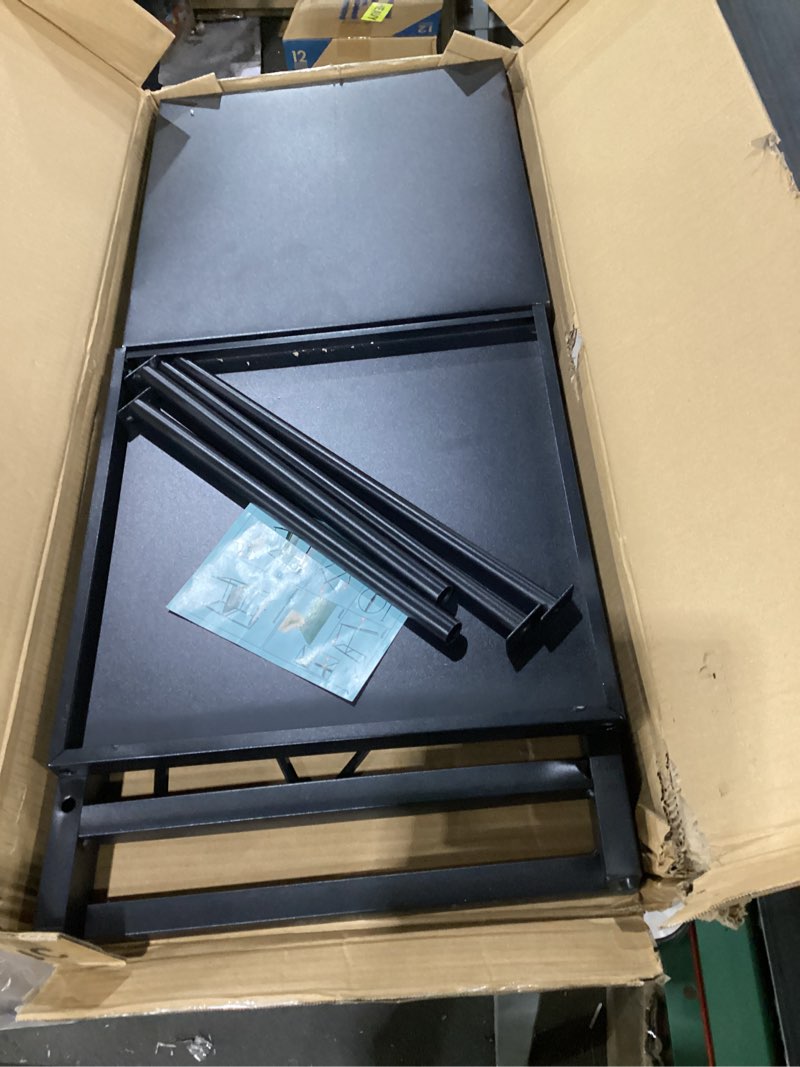 Condition photo showing As Is for Microwave Shelf Double Layer – Adjustable 2-Tier Metal Rack with Hooks, Knife & Cutting Board Holders | Countertop Kitchen Organizer Stand for Oven, Spices, Utensils