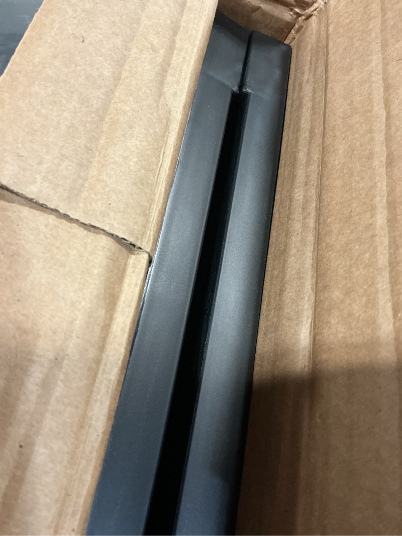 Condition photo showing New/Like New for mid america raised panel vinyl shutters (1 pair) - 12 x 55 002 black black 12"w x 55"h