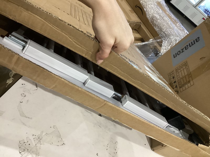 Condition photo showing Good Condition for 37 Inch Tall Baby Gate with Small Cat Door, Adjustable 29.55" and 46.06", Auto Close Safety Child Gate for Stairs, Doorway, House, Pressure Mounted White 37*46.06"